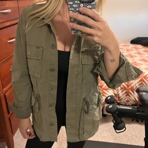 Women’s Obey x Keith Haring Utility Jacket | Army Green